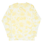 VANS Mens Yellow Tie Dye Long Sleeve Crew Neck T-Shirt M Cotton Blend Casual