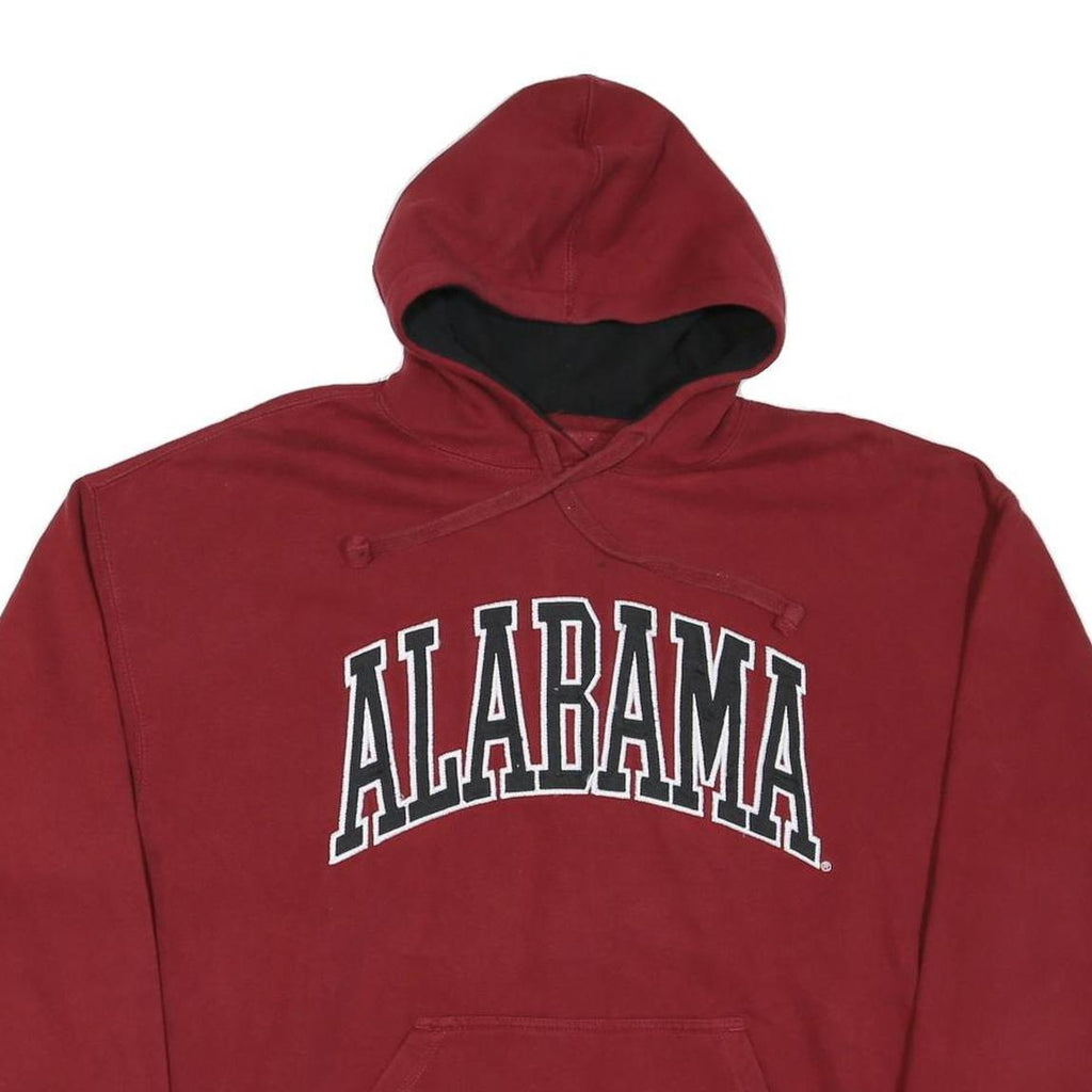 J AMERICA Mens Maroon Alabama Hoodie XL Cotton Blend Pullover Casual