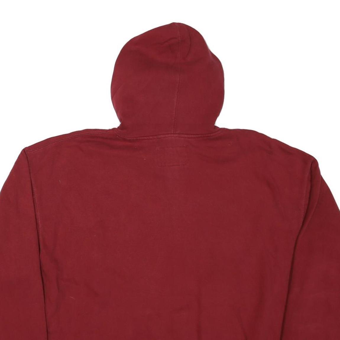 J AMERICA Mens Maroon Alabama Hoodie XL Cotton Blend Pullover Casual