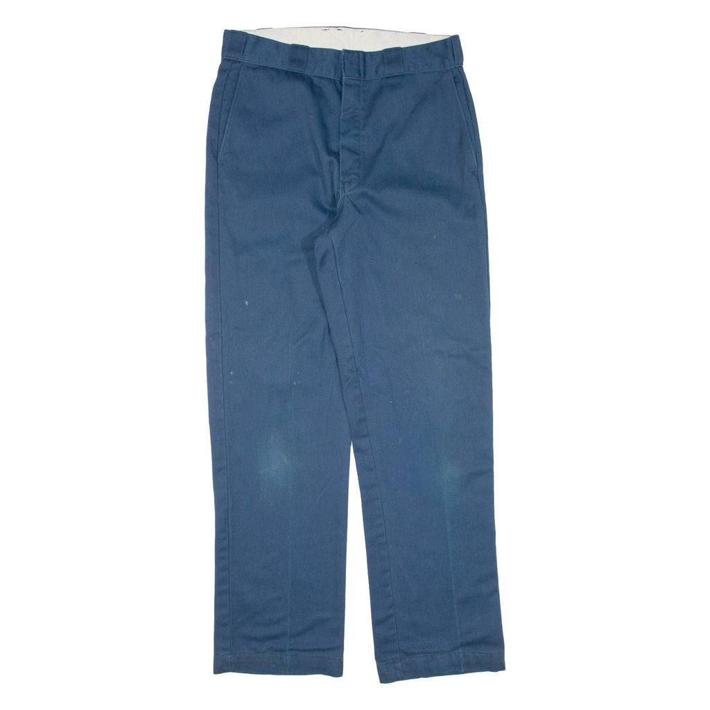 DICKIES Blanket Lined Workwear Mens Trousers Blue Regular Straight W30 L30