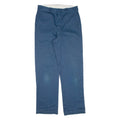 DICKIES Blanket Lined Workwear Mens Trousers Blue Regular Straight W30 L30