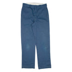 DICKIES Blanket Lined Workwear Mens Trousers Blue Regular Straight W30 L30