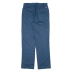 DICKIES Blanket Lined Workwear Mens Trousers Blue Regular Straight W30 L30