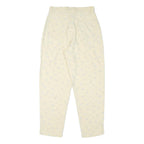 NEWPORT Womens Linen Blend Cream Relaxed Straight Trousers W27 L27 Floral Print