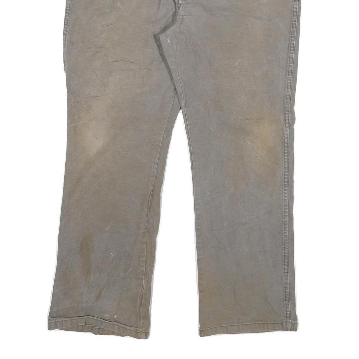 DICKIES Mens Grey Regular Straight Denim Cotton Blend Medium W38 L29 Workwear