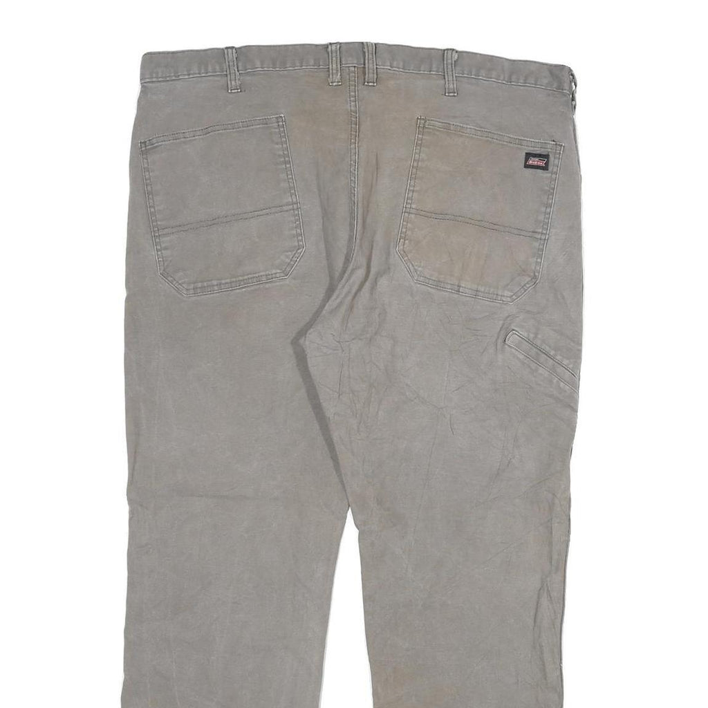DICKIES Mens Grey Regular Straight Denim Cotton Blend Medium W38 L29 Workwear