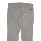 DICKIES Mens Grey Regular Straight Denim Cotton Blend Medium W38 L29 Workwear