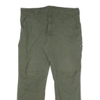 DICKIES Mens Cotton Blend Green Regular Straight Trousers W40 L30 Workwear