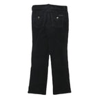 CALVIN KLEIN JEANS Womens Black Regular Straight Trousers W31 L30 Cotton Blend