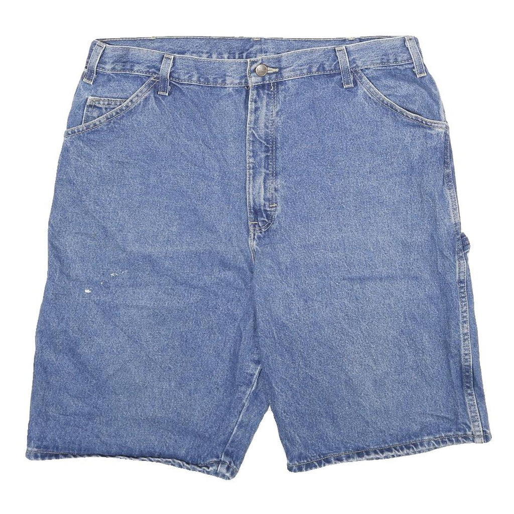 DICKIES Mens Shorts Blue Denim Casual XL W38 Workwear Cotton