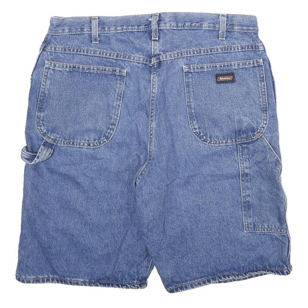 DICKIES Mens Shorts Blue Denim Casual XL W38 Workwear Cotton
