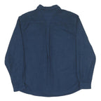 WOOLRICH Mens Blue Cotton Shirt XL Casual Long Sleeve Button Front Relaxed Fit