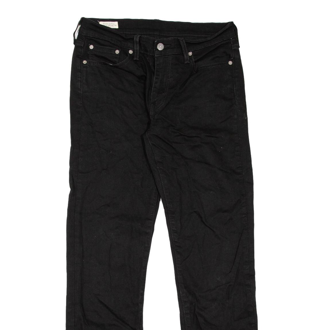 LEVI'S 514 Jeans BIG E Mens Black Slim Straight W30 L32