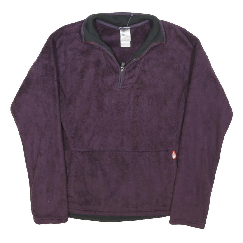 THE NORTH FACE Womens Purple Jacket M Polyester Blend Plain Zip Outdoor Warm