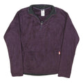 THE NORTH FACE Womens Purple Jacket M Polyester Blend Plain Zip Outdoor Warm