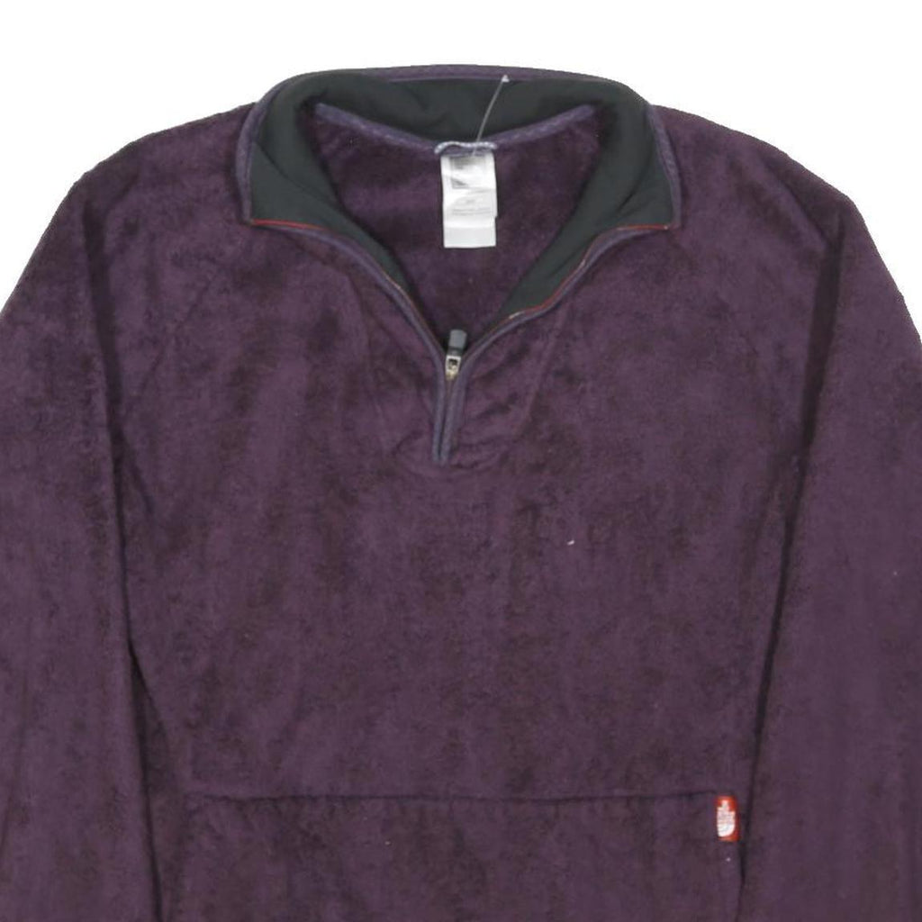 THE NORTH FACE Womens Purple Jacket M Polyester Blend Plain Zip Outdoor Warm