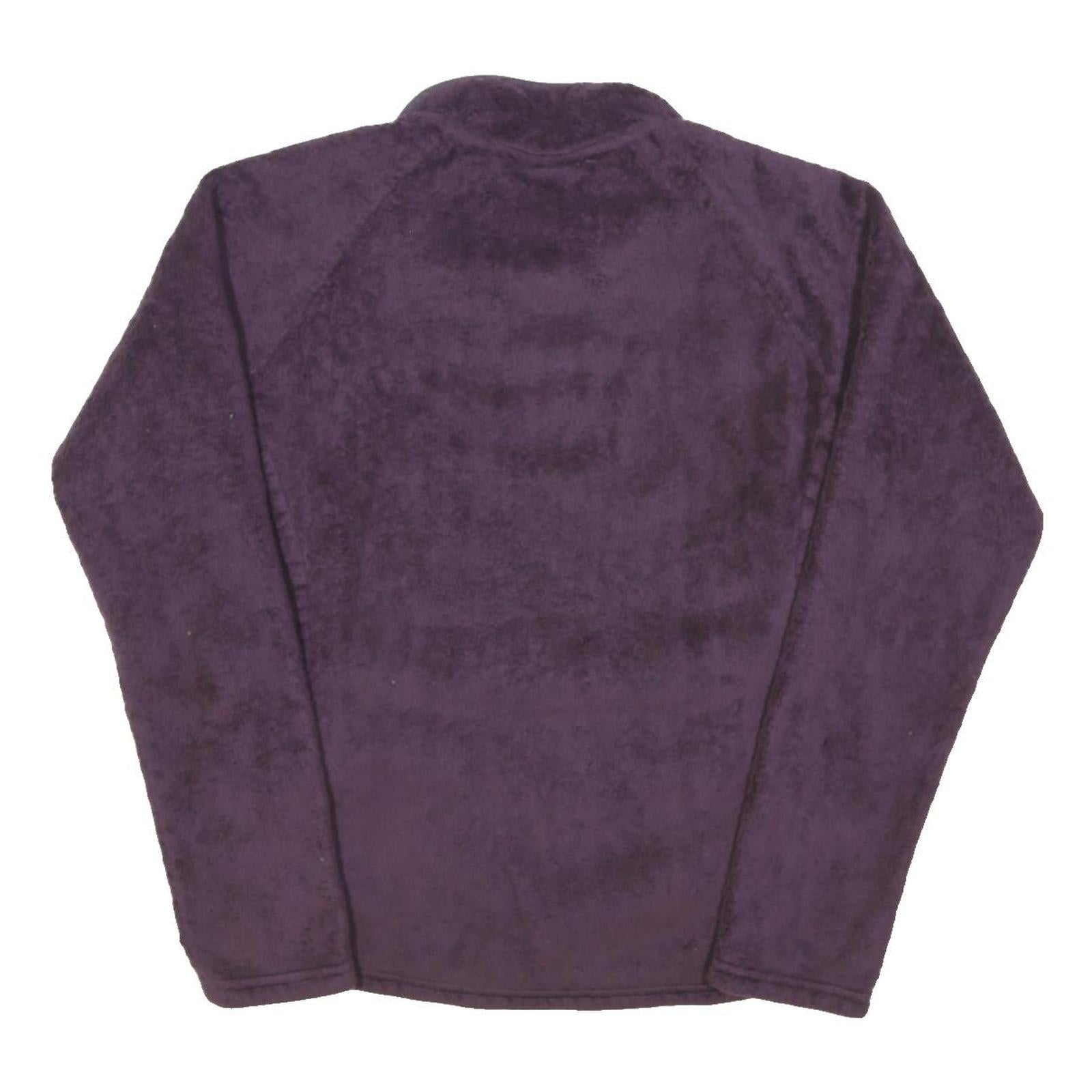 THE NORTH FACE Womens Purple Jacket M Polyester Blend Plain Zip Outdoor Warm