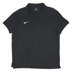 NIKE Mens Black Cotton Polo Shirt XL Short Sleeve Classic Fit Casual