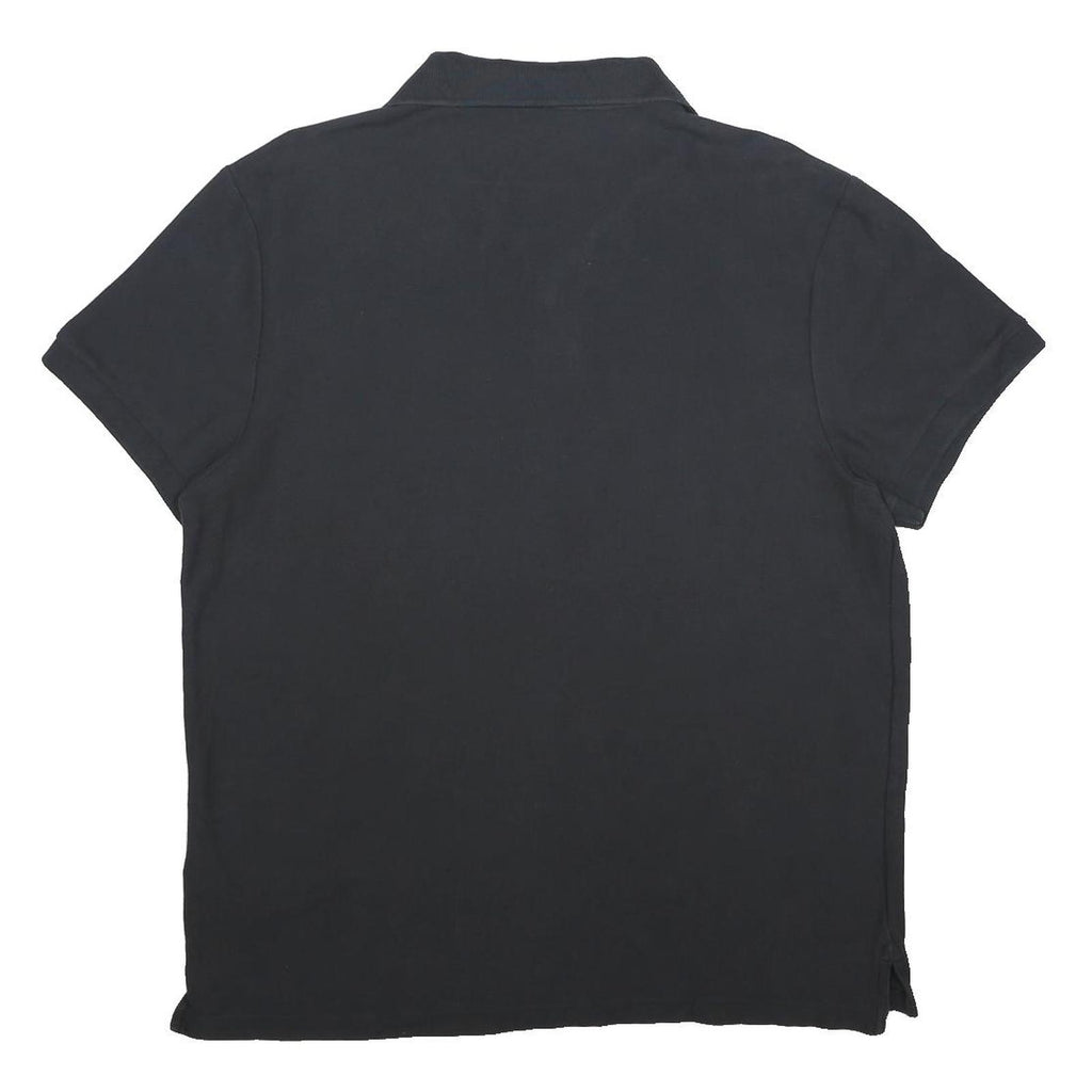 NIKE Mens Black Cotton Polo Shirt XL Short Sleeve Classic Fit Casual