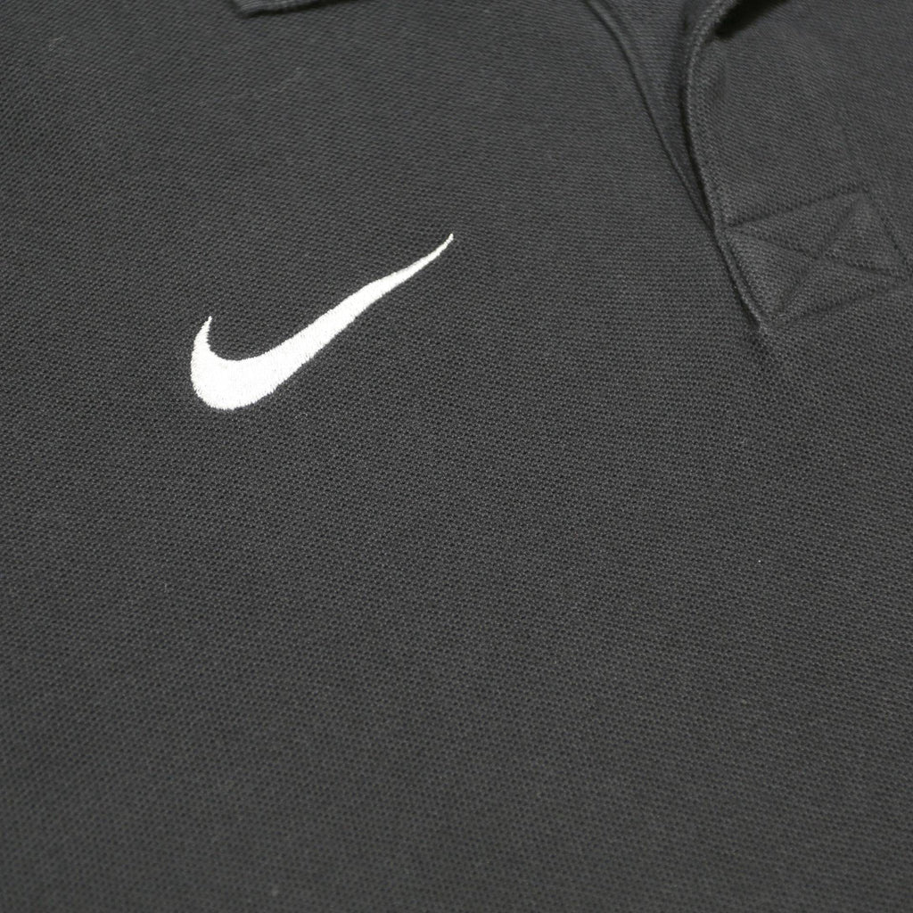 NIKE Mens Black Cotton Polo Shirt XL Short Sleeve Classic Fit Casual