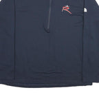 THE NORTH FACE Mens Navy Blue R Logo 1/4 Zip Sweatshirt 2XL Outdoor Athletic