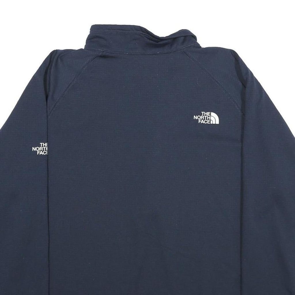THE NORTH FACE Mens Navy Blue R Logo 1/4 Zip Sweatshirt 2XL Outdoor Athletic