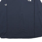 THE NORTH FACE Mens Navy Blue R Logo 1/4 Zip Sweatshirt 2XL Outdoor Athletic