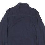 CARHARTT Mens Navy Blue Work Shirt S Cotton Long Sleeve Casual Utility