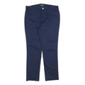 LAUREN RALPH LAUREN Womens Cotton Blend Navy Slim Tapered Trousers W30 L27