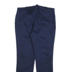 LAUREN RALPH LAUREN Womens Cotton Blend Navy Slim Tapered Trousers W30 L27