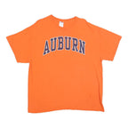GILDAN Mens Orange Auburn Graphic T-Shirt XL Short Sleeve Crew Neck Cotton Blend