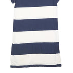 TOMMY HILFIGER Womens Blue & White Stripe Day Jersey Short Sleeve XS Dress