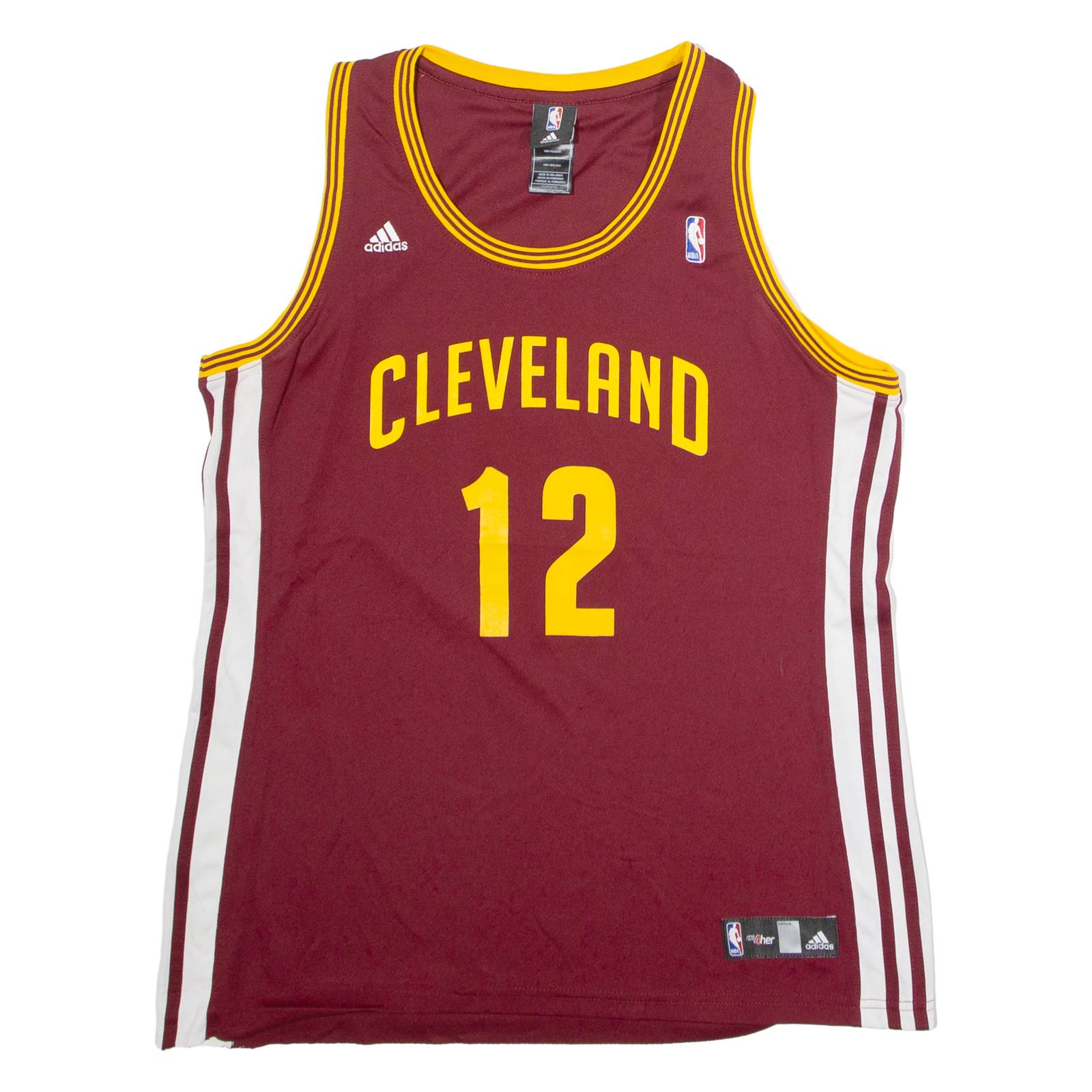ADIDAS Cleveland Cavaliers #12 Hout Basketball Womens Jersey Maroon Sleeveless USA XL