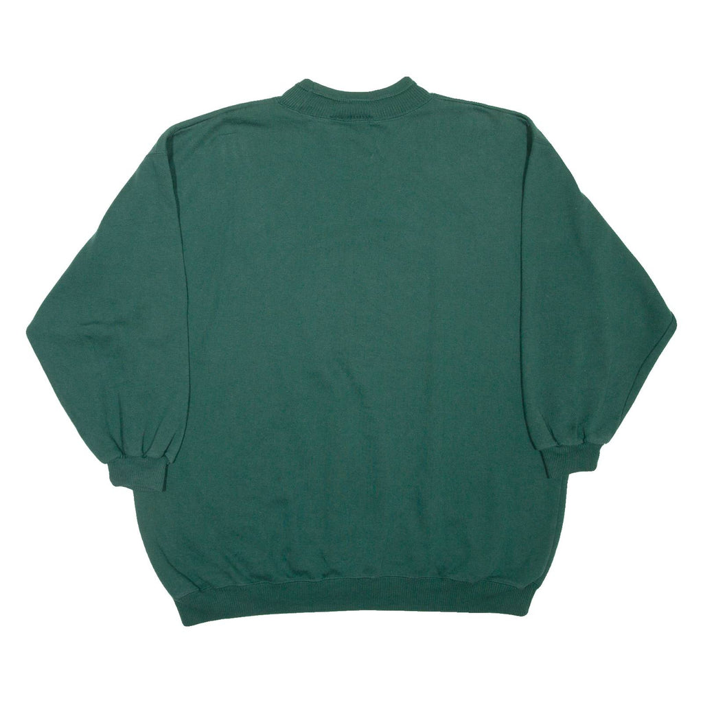 VENEZIA JEANS Womens Sweatshirt Green 90s XL