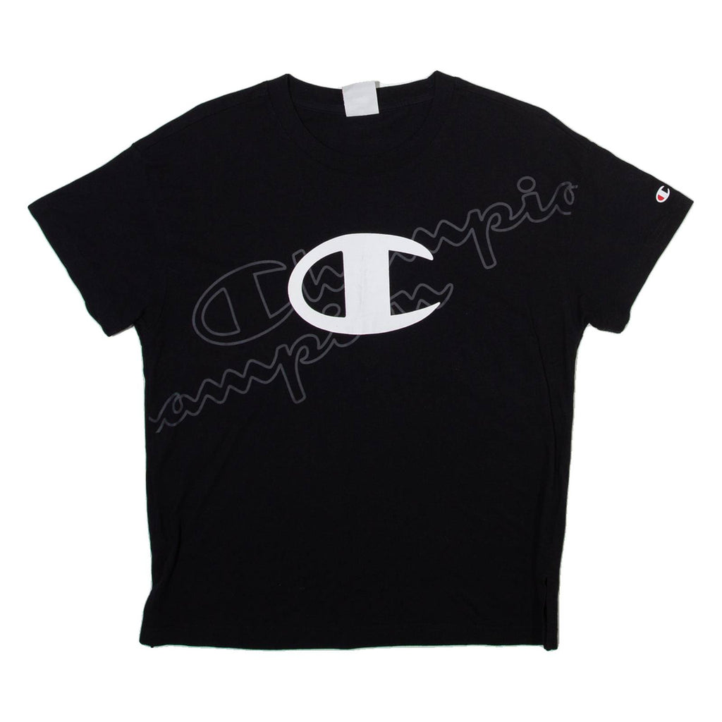 CHAMPION Womens T-Shirt Black L