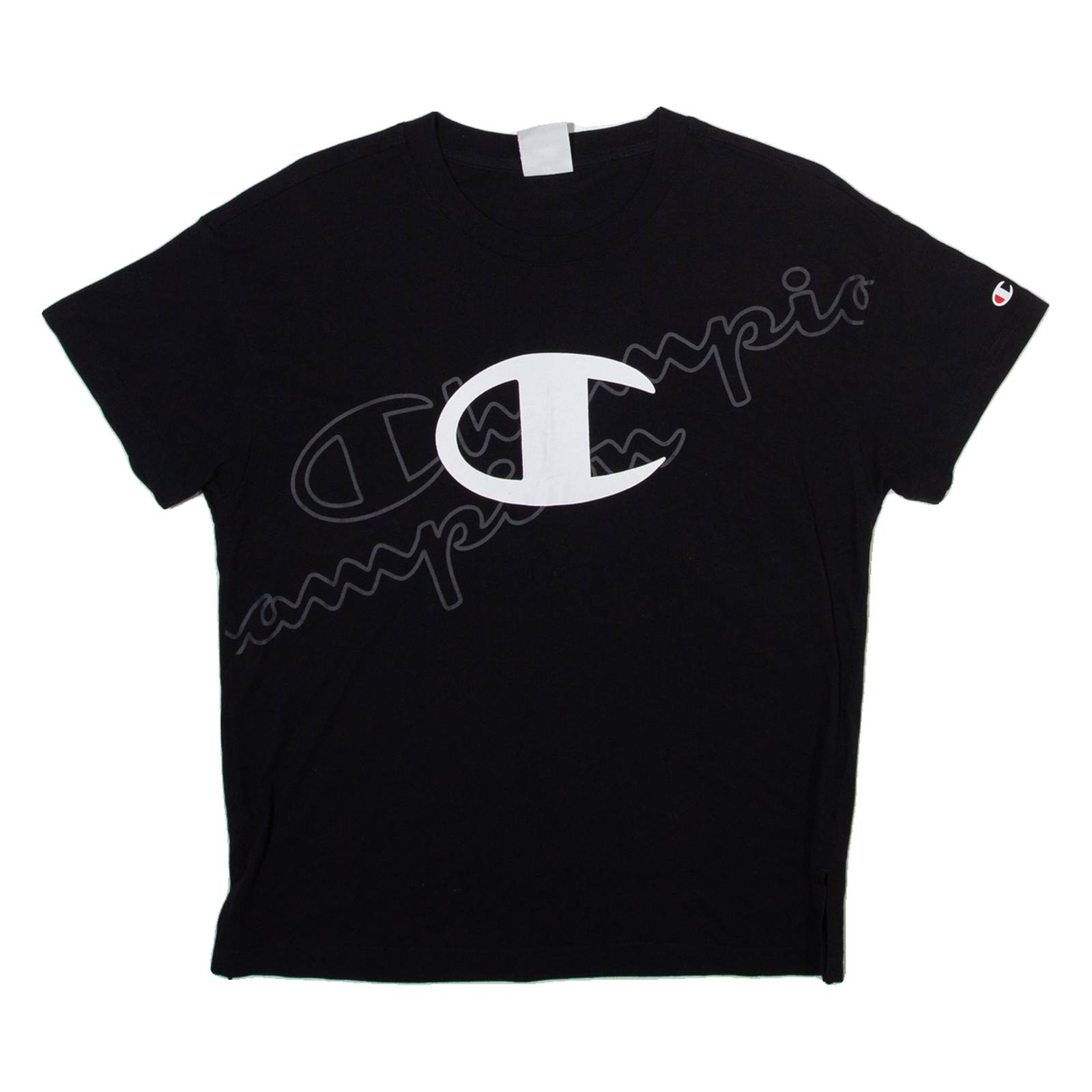 CHAMPION Womens T-Shirt Black L