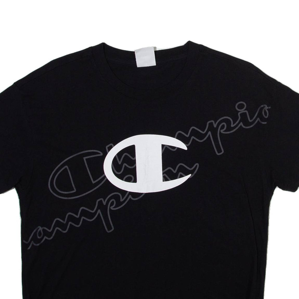 CHAMPION Womens T-Shirt Black L