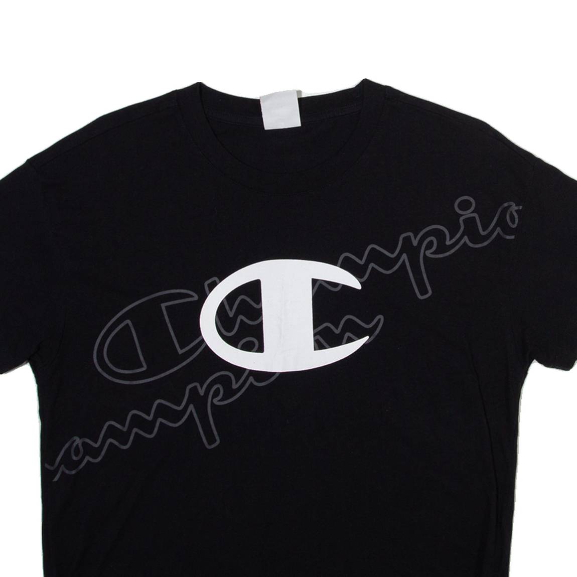 CHAMPION Womens T-Shirt Black L