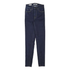 LEVI'S Womens Slim Fit Skinny Denim Dark Blue W23 L29 Cotton Blend Zip Jeans