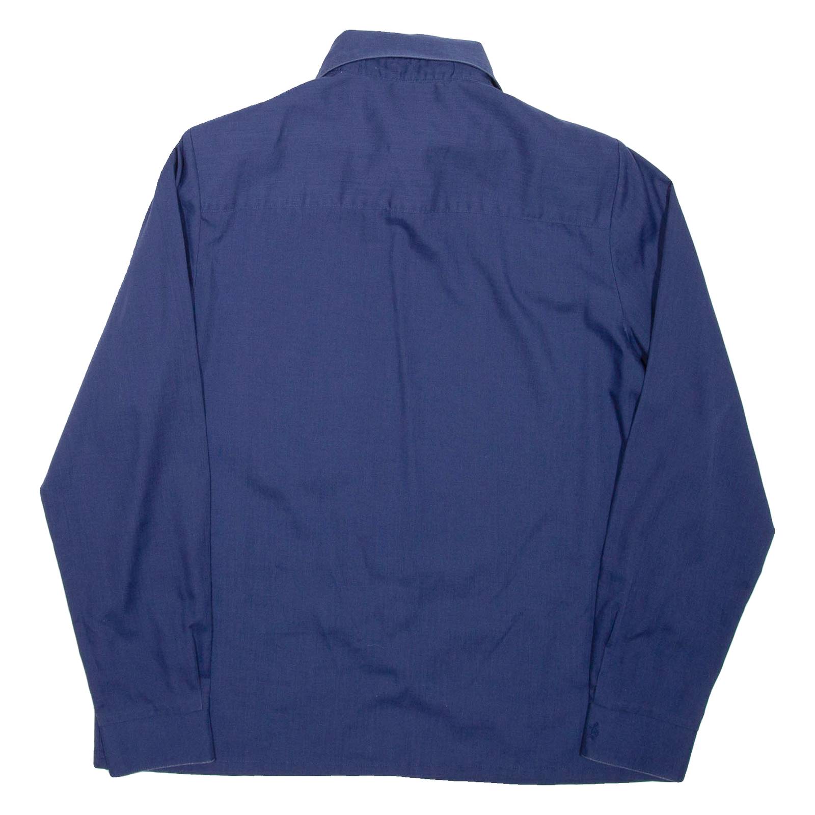 MARIO ROSELLA Womens Shirt Blue Collared Long Sleeve L