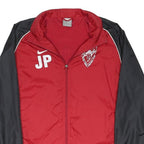 NIKE Boys Red & Black Football Club Zip Jacket 12Y Polyester Blend Sportswear