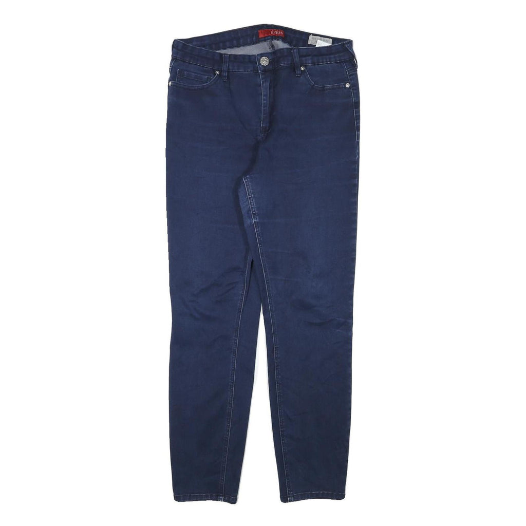 GUESS Womens Jeans Blue Slim Skinny Denim W30 L28 Zip Cotton Blend Classic Fit
