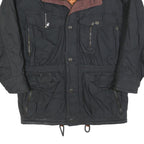 ALDO COLITTI Mens Black Brown Zip Jacket L Polyester Blend Casual Outdoor