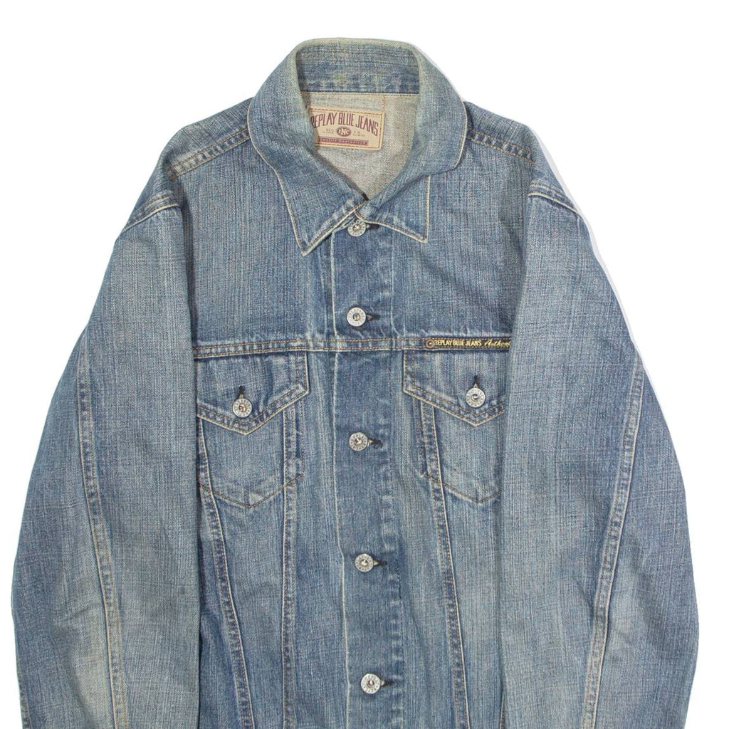 REPLAY Mens Denim Jacket Blue S