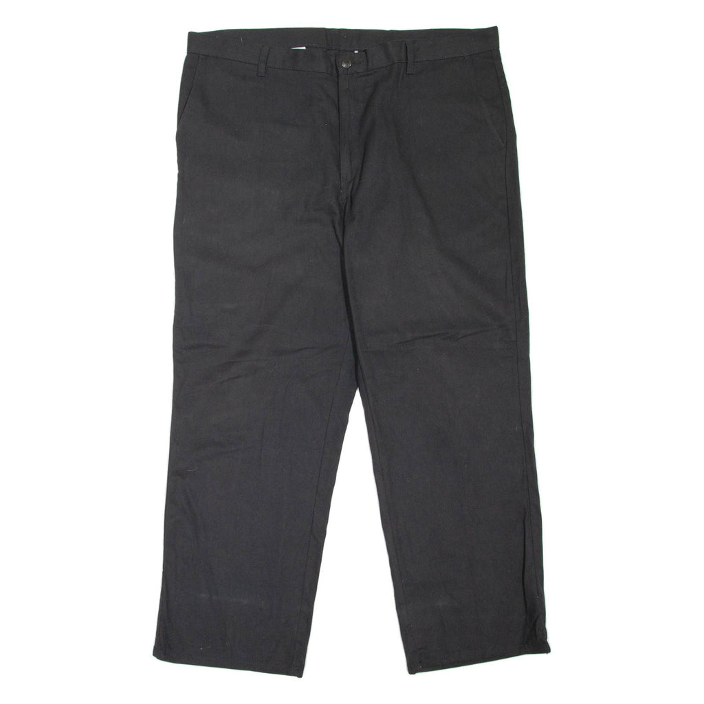 DICKIES Workwear Mens Trousers Black Loose Straight W40 L30