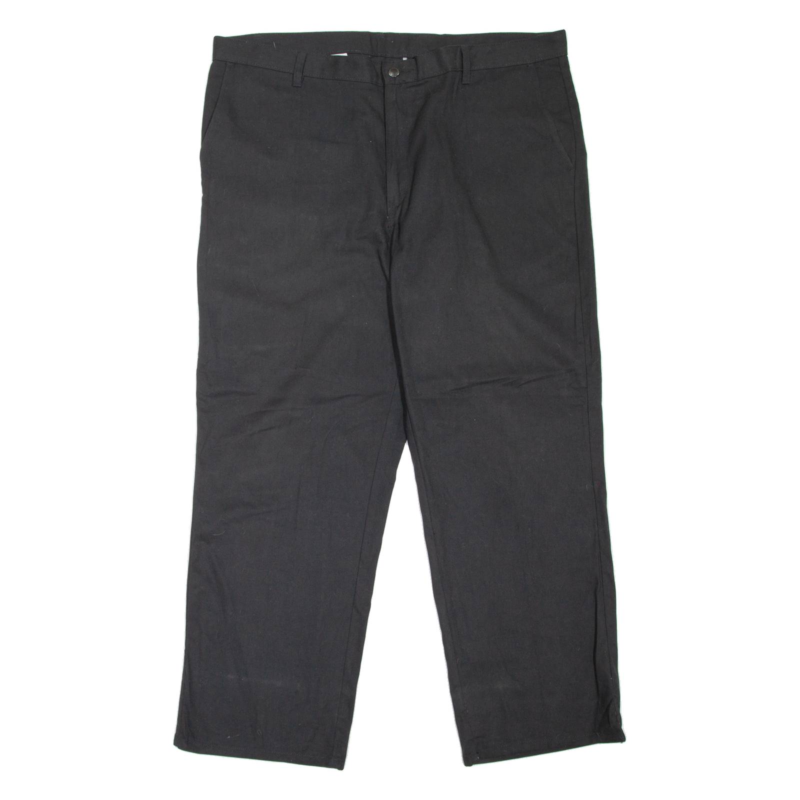 DICKIES Workwear Mens Trousers Black Loose Straight W40 L30
