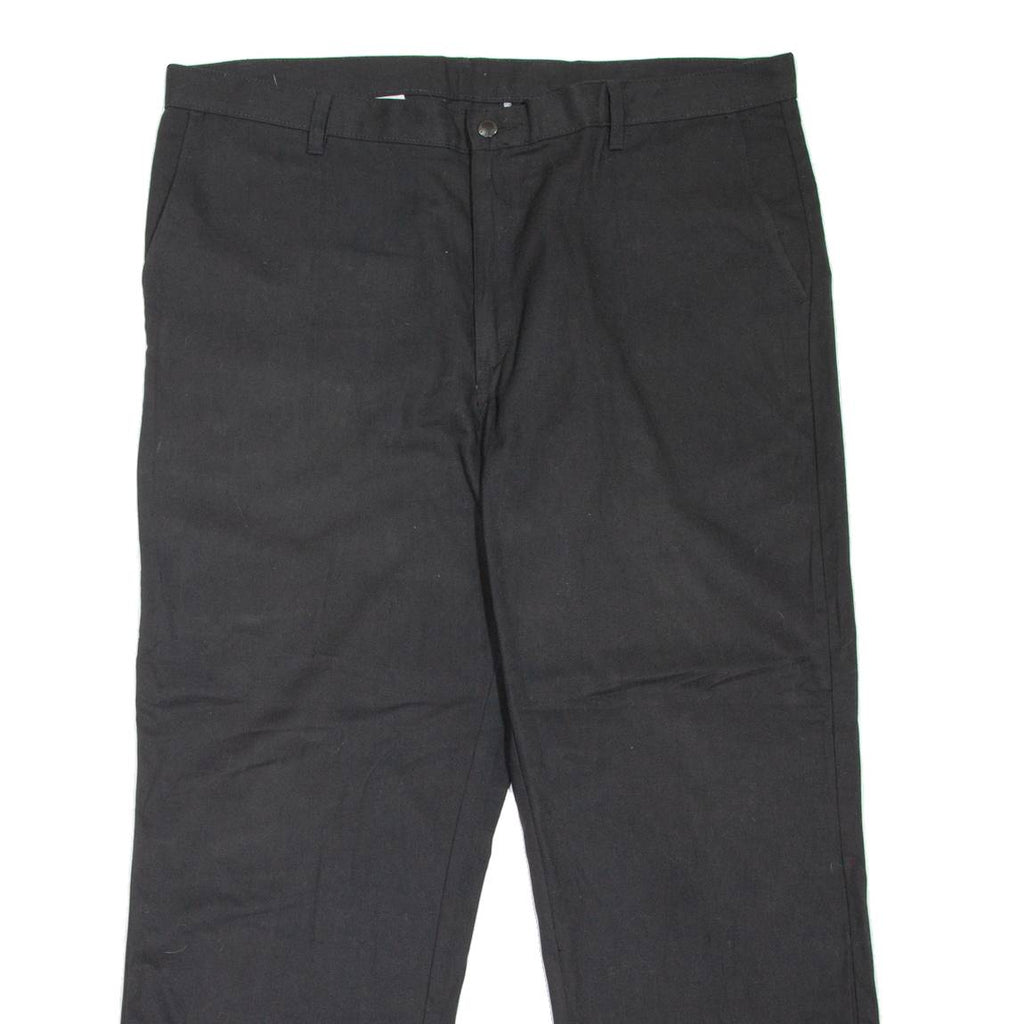 DICKIES Workwear Mens Trousers Black Loose Straight W40 L30