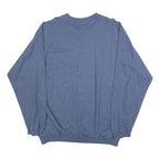 Mens Blue Sweatshirt XL Cotton Blend Crew Neck Pullover S M L XL Day Night