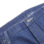 DICKIES Mens Relaxed Blue Denim Jeans W40 L32 Workwear Carpenter Pockets Zip