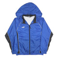 PUMA Mens Blue & Black Track Jacket M Polyester Hooded Zip Athletic Sportswear